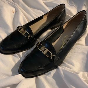 Salvatore Ferragamo Black leather loafers